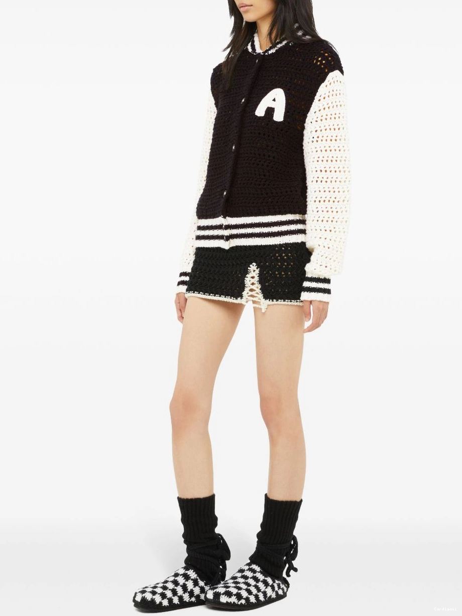 Cheap Women crochet-knit bomber Alanui jacket 0710